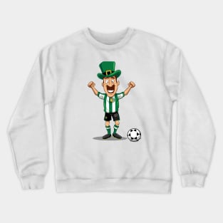 leprechaun wearing football kits Crewneck Sweatshirt